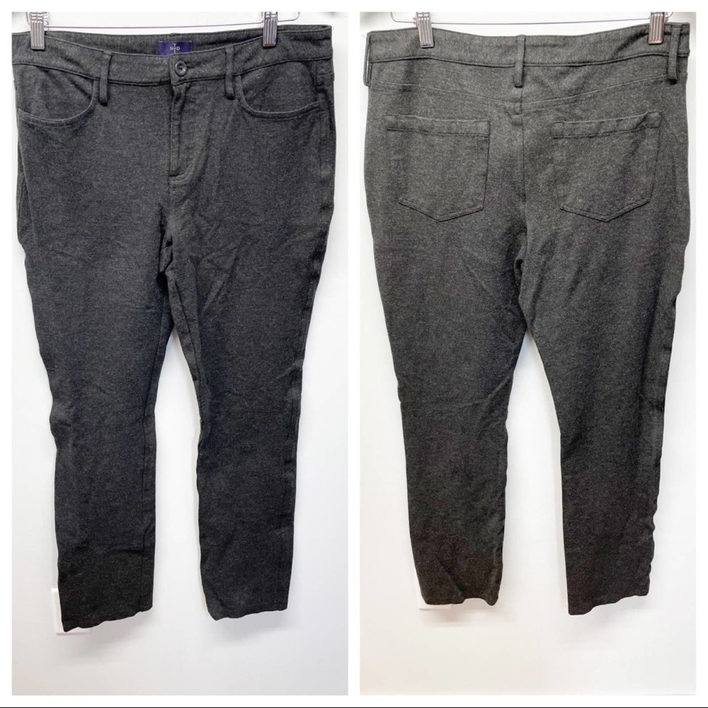 NYDJ Samantha Slim Ponte Pants Gray Size 10